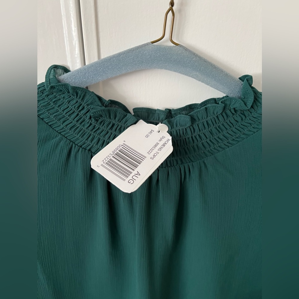 Brand new women’s J. Crew emerald sleeveless blouse, size M - Picture 4 of 6